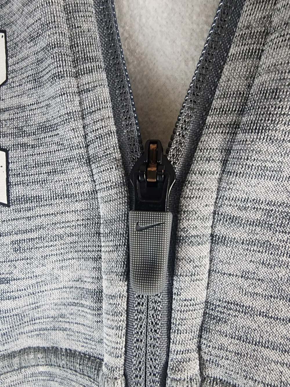 Nike Boy's Light Gray Full-Zip Hoodie Jacket L